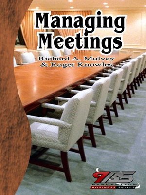 cover image of Managing Business Meetings